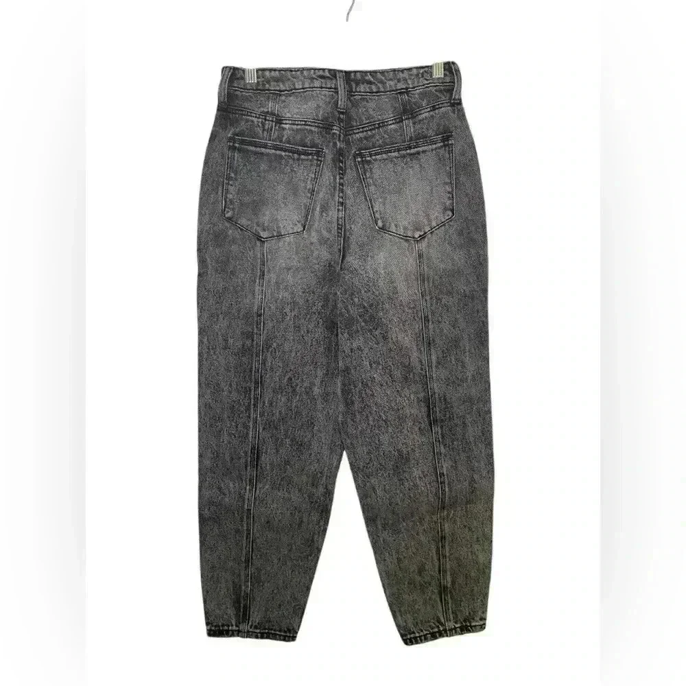 PTCL Brook Slim Balloon Leg Jeans Black Acid Wash NWT Size 27